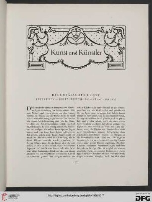Die gefälschte Kunst: Expertisen, Restaurierungen, Fälschungen