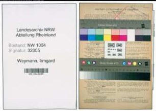 Entnazifizierung Irmgard Weymann , geb. 26.10.1921 (Helferin)