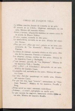 Obras de Joaquín Vela