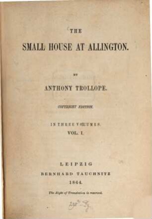 The small house at Allington, 1