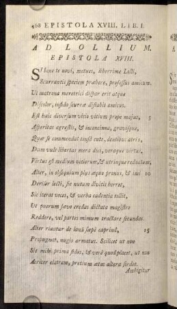 468-519, Epistola XVIII.