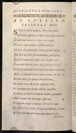 468-519, Epistola XVIII.