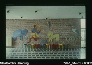 Mosaik Pausenhalle, Schule Walddörferstraße