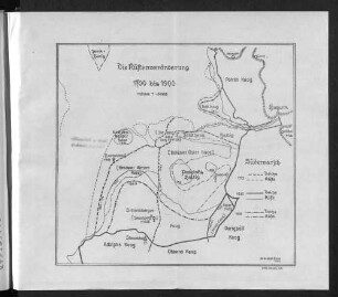Die Küstenveränderung 1700 bis 1900