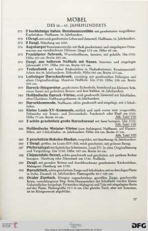 Möbel (Nr. 371-430)