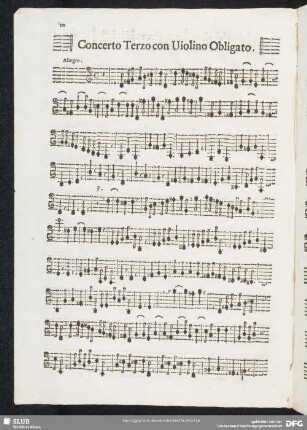 Concerto terzo con violino obligato