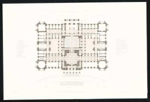 Reichstag, Berlin: Grundriss des Hauptgeschosses