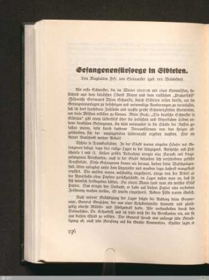Gefangenenfürsorge in Sibirien