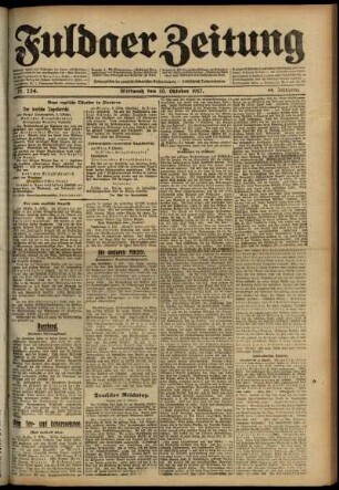 Ausgabe vom Mittwoch, den 10. Oktober 1917.