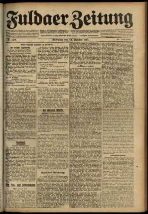 Ausgabe vom Mittwoch, den 10. Oktober 1917.