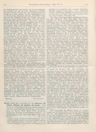 379-383 [Rezension] Winter, J., Die jüdische Litteratur seit Abschluss des Kanons