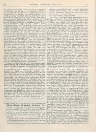379-383 [Rezension] Winter, J., Die jüdische Litteratur seit Abschluss des Kanons