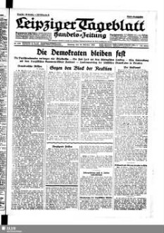 Leipziger Tageblatt und Handelszeitung : Amtsblatt des Rates und des Polizeiamtes der Stadt Leipzig