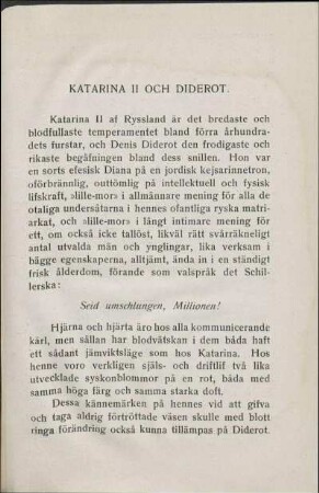 Katarina II Och Diderot.