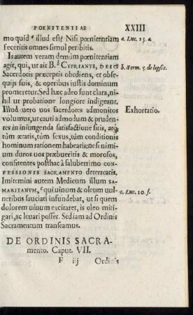 De Ordinis Sacramento. Caput. VII.