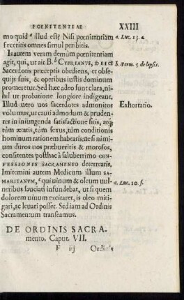 De Ordinis Sacramento. Caput. VII.