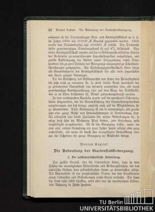 1. Die volkswirtschaftliche Bedeutung.