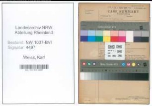 Entnazifizierung Karl Weiss , geb. 08.08.1896 (Geschaeftsfuehrer)