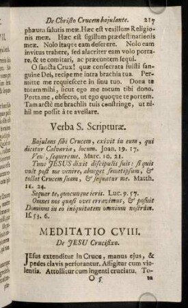 217-228, Meditatio CVIII - CXII