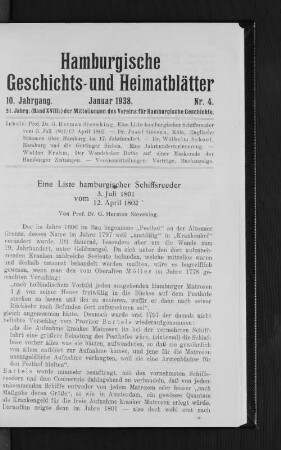 Januar 1938. Nr. 4