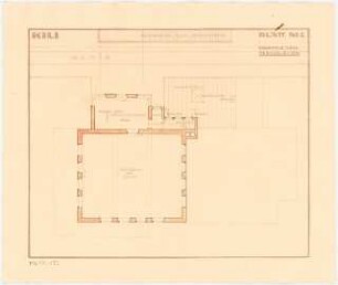Empfangsgebäude an einer Vorortbahn Monatskonkurrenz Mai 1929: Grundriss Obergeschoss 1:100