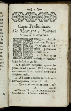 Caput Præliminare.