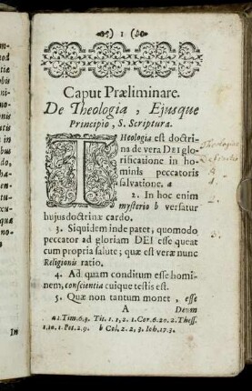 Caput Præliminare.