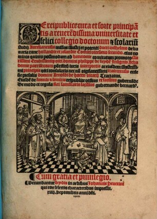 De reipublicae cura et sorte principantium Philippi de Leydis ac Arnoldi de Hoern tractatus
