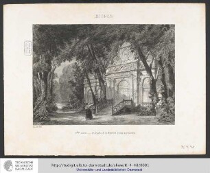 Szenenentwurf Mignon 2. Akt: Cantabile de Mignon; Scène de l'Incendie