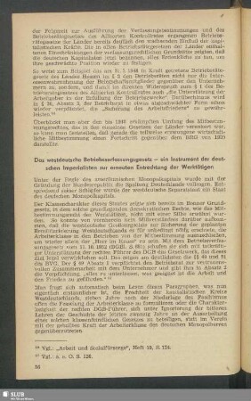 Das westdeutsche Betriebsverfassungsgesetz - ein Instrument der deutschen Imperialisten zur erneuten Entrechtung der Werktätigen