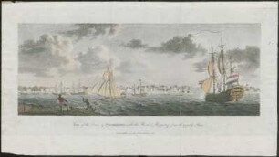 View of the Town of Paramaribo, with the Road & Shipping from the opposite Shore