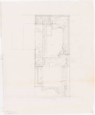 Garten Bewersdorf, Berlin-Friedrichsfelde: Lageplan mit Gartenplan