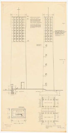 Evangelische Kirche, Gütersloh: Turm 1:50