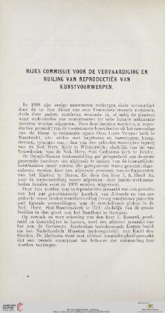 Rijks Commissie voor de vervaardiging en ruiling van reproductiën van kunstvoorwerpen