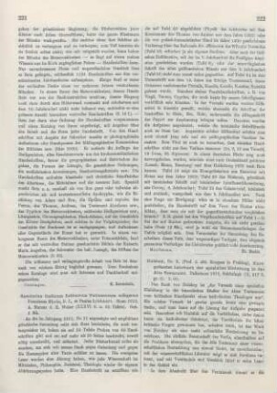 217-220 Noch einiges zu dem Scholienkommentar (des Origenes) zur Offenbarung Johannis