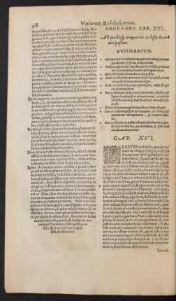 Argument. Cap. XVI.
