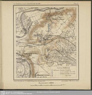 [Plan des Schlachtfeldes bei Villiers, 30. November 1870]