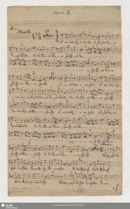 Stimmensatz [Schreiber: Hochmuth, J. G.]