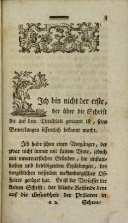 Bemerkungen über die kleine Schrift: Es leben die Prälaten!