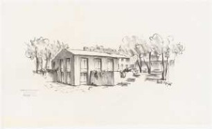 Gemeindehaus Berlin-Britz: Perspektivische Ansicht