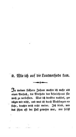 Wie ich auf die Lautmethode kam
