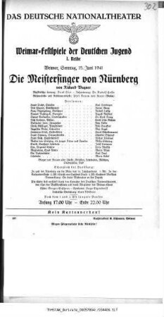 Die Meistersinger von Nürnberg