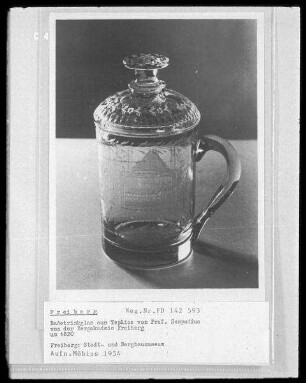 Badetrinkglas aus Teplice von Professor Sempadius von der Bergakademie Freiberg