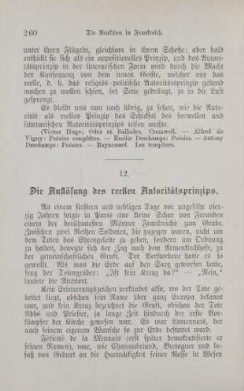 12. Die Auflösung des reellen Autoritätsprinzips