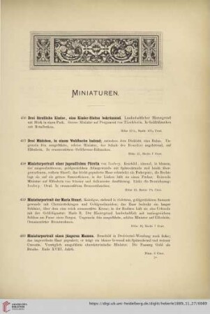 Miniaturen (Nr. 456 - 467)