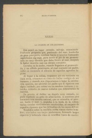 XXXII - La guarida de los bandidos