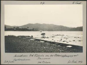 Limbé am Kamerunberg : Ansicht von Limbé, Blick von der früheren "Victoriapflanzung" aus, im Hintergrund der Kamerunberg