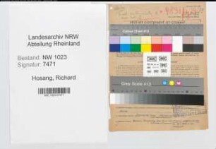 Entnazifizierung Richard Hosang , geb. 06.06.1904 (Bahnarbeiter)