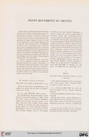 26: Nuovi documenti su Giotto