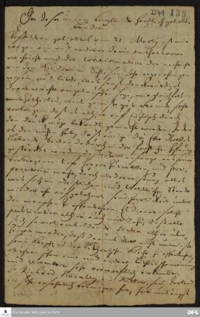 Brief von Heinrich Wilhelm Ludolf an August Hermann Francke.